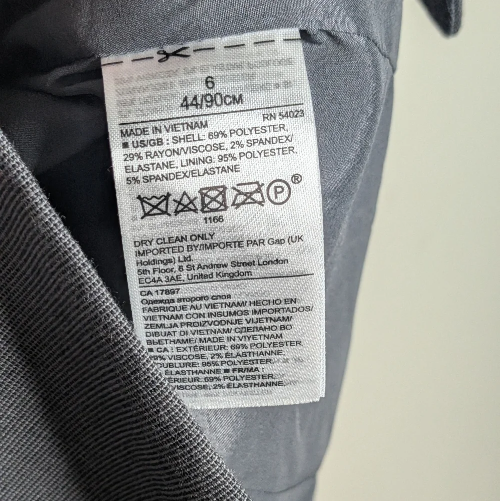 Banana Republic Long And Lean Gray Blazer - Picture 5 of 6